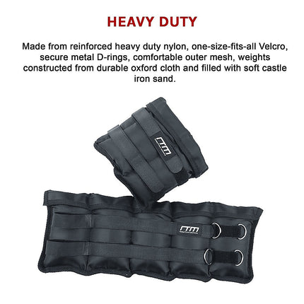 10kg Adjustable Ankle/Wrist Weight Straps.