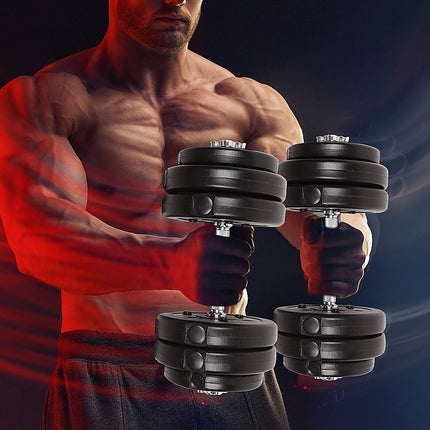 30KG Adjustable Dumbbell Set – Home Gym Weights for Strength & Fitness Training.