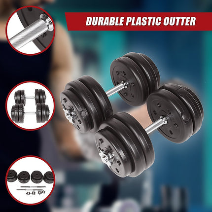 30KG Adjustable Dumbbell Set – Home Gym Weights for Strength & Fitness Training.