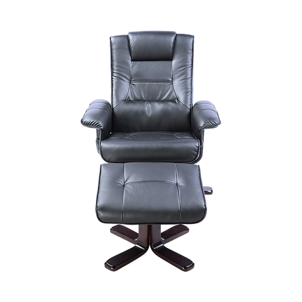 PU Leather Massage Chair Recliner Ottoman Lounge Remote.