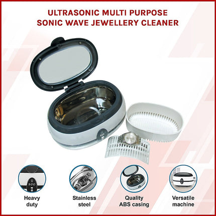 Ultrasonic Multi Purpose Sonic Wave Jewellery Cleaner.