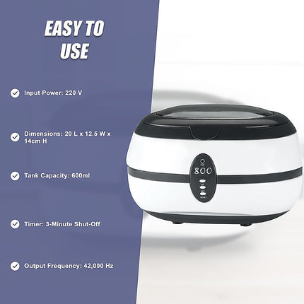Ultrasonic Multi Purpose Sonic Wave Jewellery Cleaner.