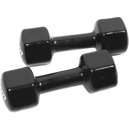5kg Dumbbells Pair PVC Hand Weights Rubber Coated.