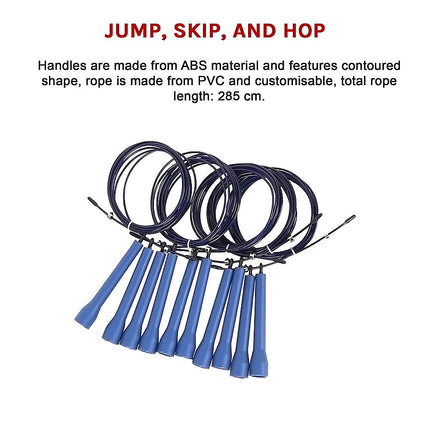 5x CrossFit Speed Skipping Rope Wire – Adjustable Jump Ropes for Fitness & Boxing.