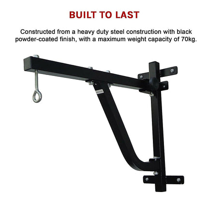 Boxing Punching Bag Wall Pivot Rack – Swivel Mount for Home Gym.