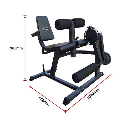 Leg Extension Curl Machine – Adjustable Home Gym Quad & Hamstring Workout Bench.