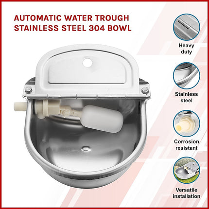 Automatic Water Trough Stainless Steel 304 Bowl.