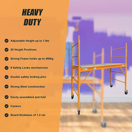 Mobile Safety High Scaffold / Ladder Tool -450KG.