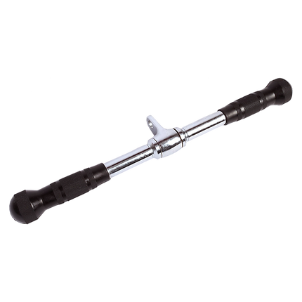 Randy & Travis Rubber Coated Solid Straight Bar Attachment for Cable Machines.