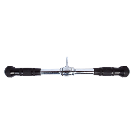 Randy & Travis Rubber Coated Solid Straight Bar Attachment for Cable Machines.