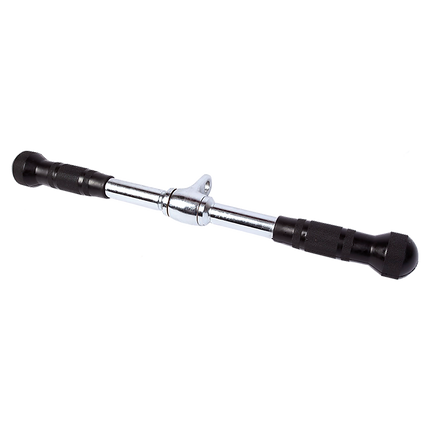 Randy & Travis Rubber Coated Solid Straight Bar Attachment for Cable Machines.