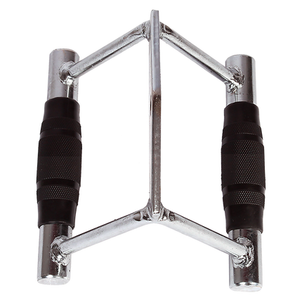 Rubber-Coated Close Grip Triangle Attachment for Lat Pulldown.