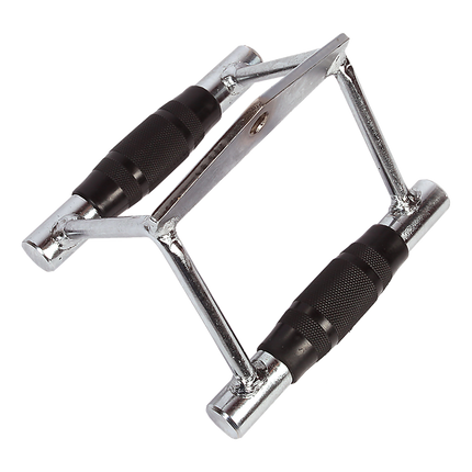 Rubber-Coated Close Grip Triangle Attachment for Lat Pulldown.