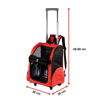 Dog Pet Safety Transport Carrier Backpack Trolley.