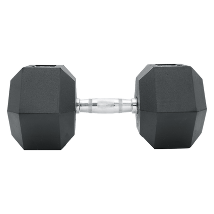10KG Commercial Rubber Hex Dumbbell Gym Weight.