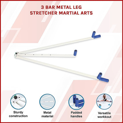 3 Bar Metal Leg Stretcher Martial Arts.
