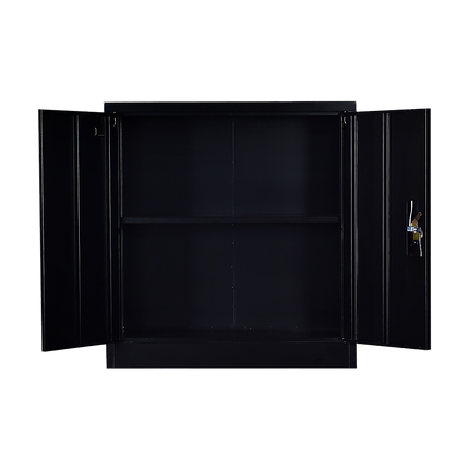 Two-Door Shelf Office Gym Filing Storage Locker Cabinet Safe.