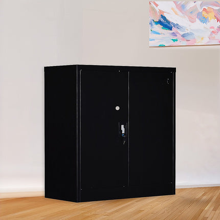 Two-Door Shelf Office Gym Filing Storage Locker Cabinet Safe.