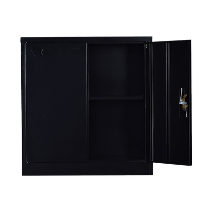 Two-Door Shelf Office Gym Filing Storage Locker Cabinet Safe.