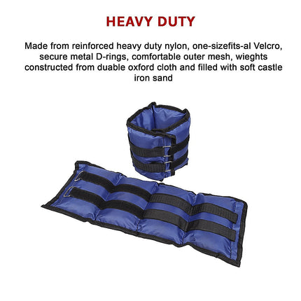 5kg Adjustable Ankle/Wrist Weight Straps.