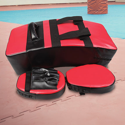 Kickboxing Shield & Punching Pad Combo – Sparring Training Strike Set.