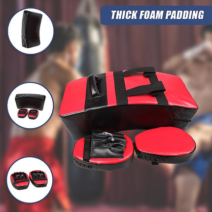 Kickboxing Shield & Punching Pad Combo – Sparring Training Strike Set.