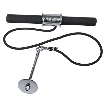 Forearm Wrist Grip Strength Roller Exercise Bar Home Gym Training.