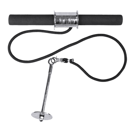 Forearm Wrist Grip Strength Roller Exercise Bar Home Gym Training.