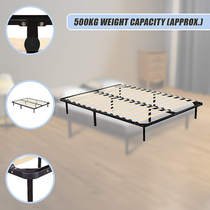 Queen Metal Bed Frame - Bedroom Furniture.