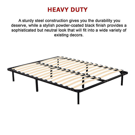 Queen Metal Bed Frame - Bedroom Furniture.