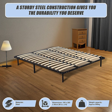 King Metal Bed Frame - Bedroom Furniture.
