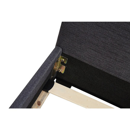 King Linen Fabric Bed Frame Grey.