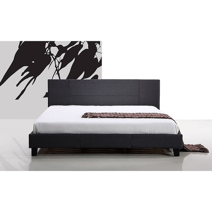 King Linen Fabric Bed Frame Grey.