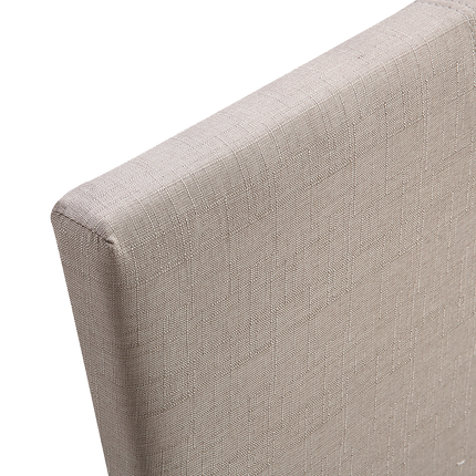King Linen Fabric Bed Frame Beige.