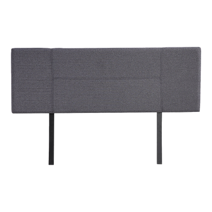 Linen Fabric Queen Bed Headboard Bedhead - Grey.