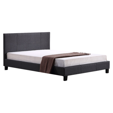Linen Fabric Queen Bed Headboard Bedhead - Grey.