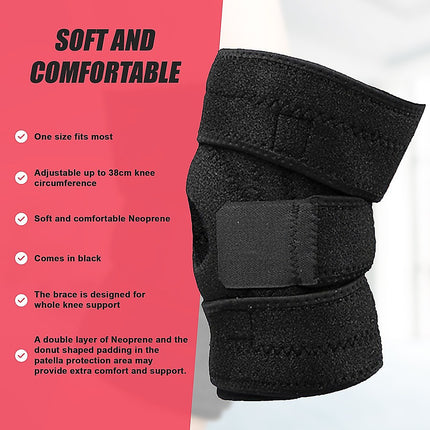 Fully Flexible Adjustable Knee Support Brace.