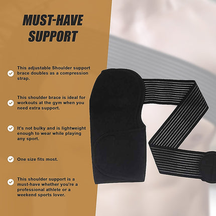 Adjustable Shoulder Support Brace Strap Compression Bandage Wrap.
