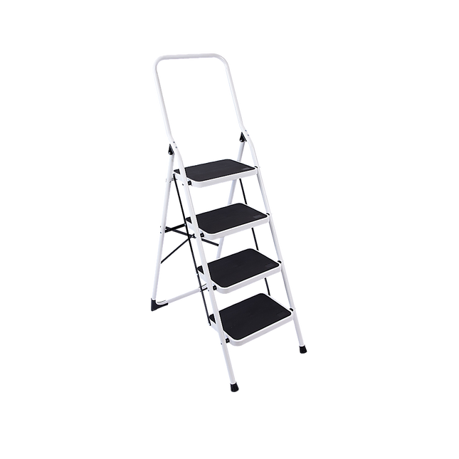 Foldable Non Slip 4 Step Steel Ladder.