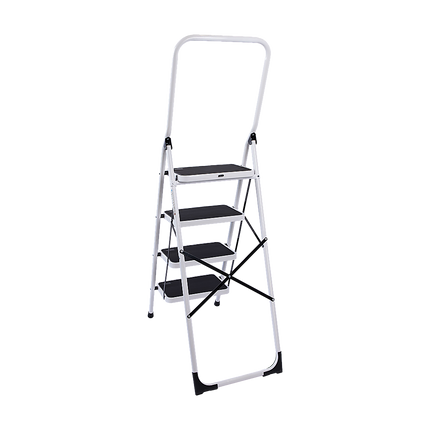 Foldable Non Slip 4 Step Steel Ladder.