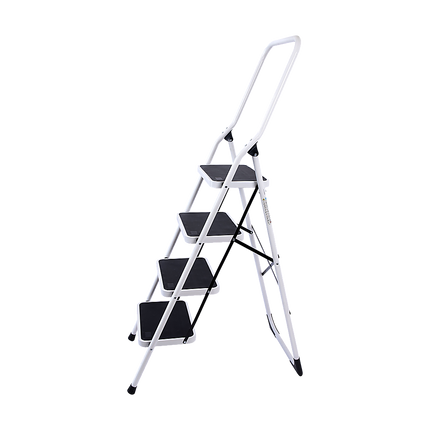 Foldable Non Slip 4 Step Steel Ladder.