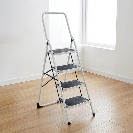 Foldable Non Slip 4 Step Steel Ladder.