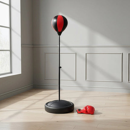 Kids Boxing Punching Bag Set – Children’s Training Gloves & Fitness Stand.