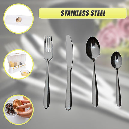 32 Piece Stainless Steel Cutlery Set Knives Fork Spoon Teaspoon.