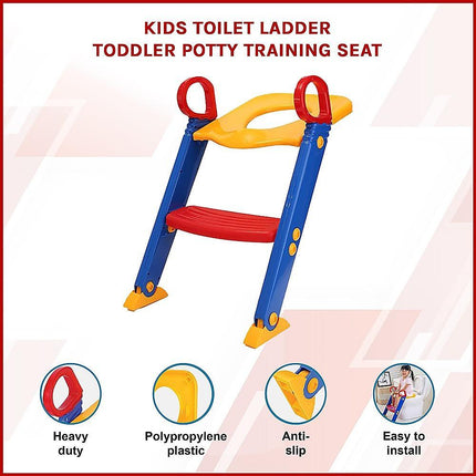 Kids Toilet Ladder Toddler Potty Training Seat.
