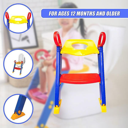 Kids Toilet Ladder Toddler Potty Training Seat.