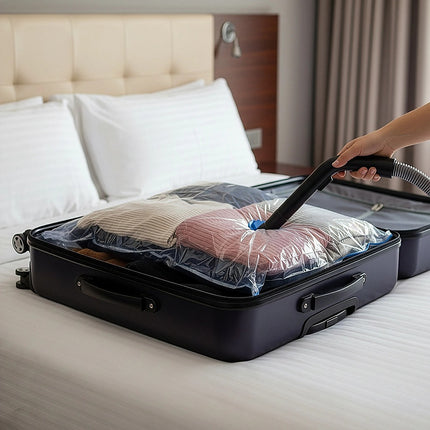 10X Jumbo Vacuum Storage Bags – Space Saver Seal Bags for Clothes, Bedding, Blankets & Travel Organisation.