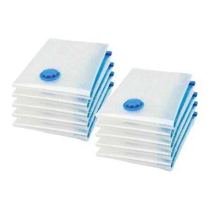 10X Jumbo Vacuum Storage Bags – Space Saver Seal Bags for Clothes, Bedding, Blankets & Travel Organisation.