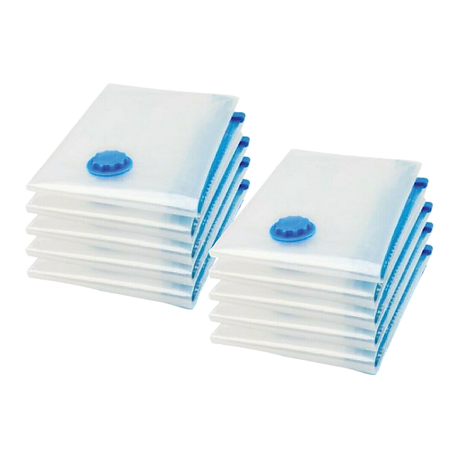 10X Jumbo Vacuum Storage Bags – Space Saver Seal Bags for Clothes, Bedding, Blankets & Travel Organisation.