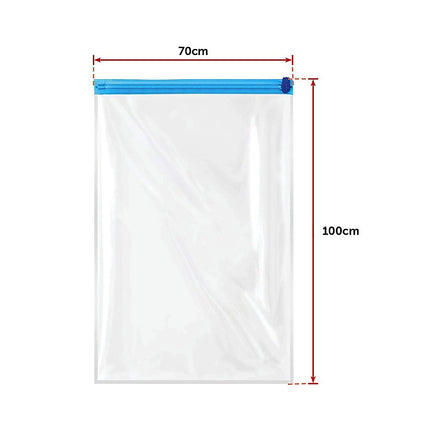 10X Jumbo Vacuum Storage Bags – Space Saver Seal Bags for Clothes, Bedding, Blankets & Travel Organisation.